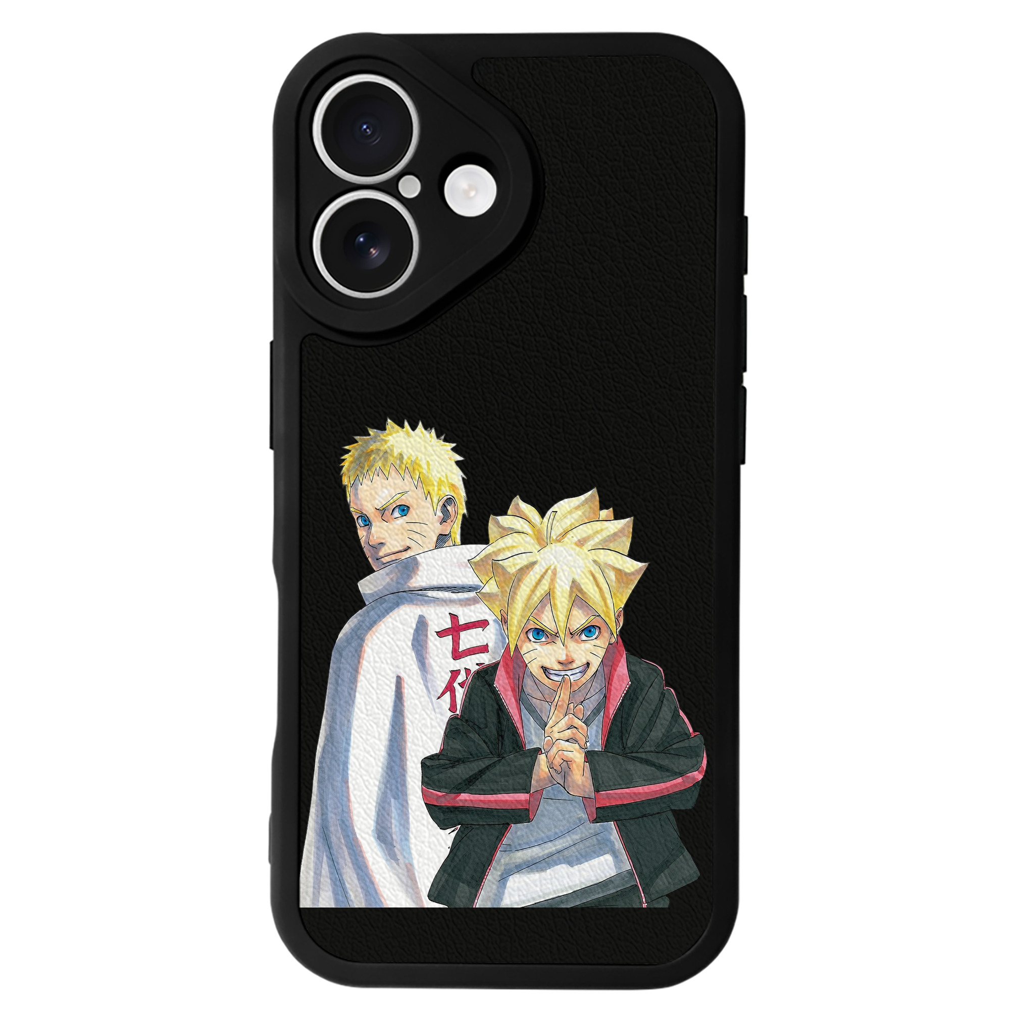（画像用） NARUTO -ナルト- うずまき ボルト Uzumaki Boruto 【iPhone 16シリーズ対応】シリコンスマホケース（レザー調） 材質：シリコン